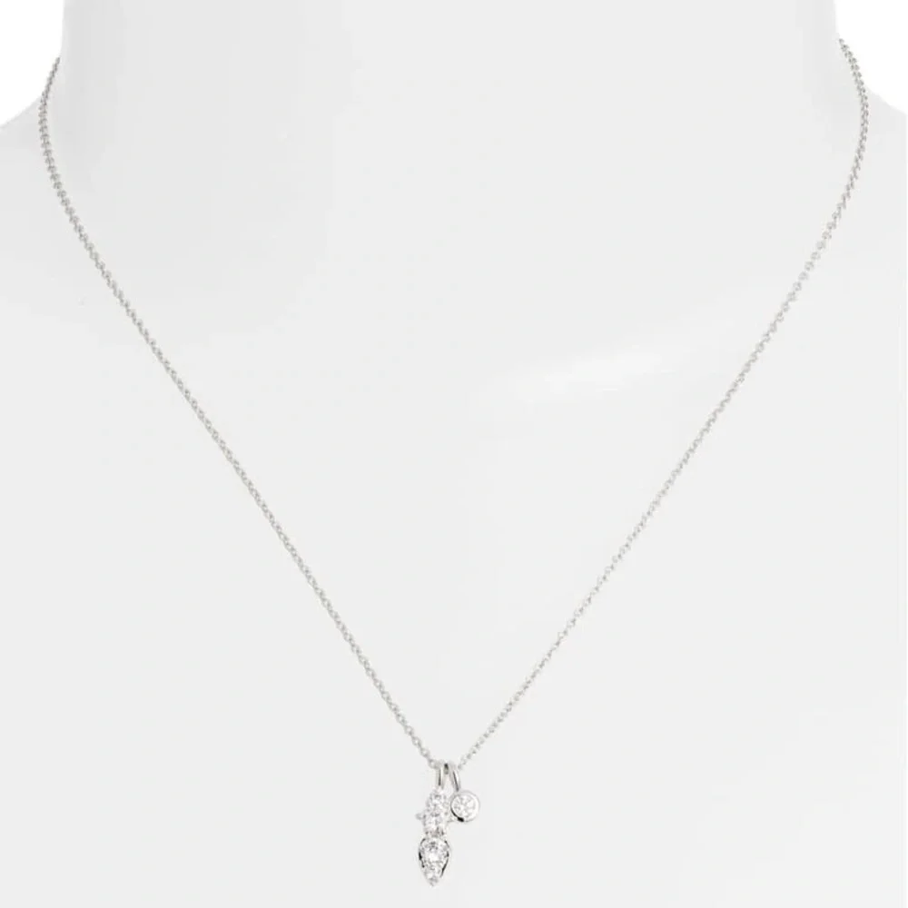 Nadri Double Pendant Necklace